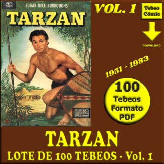 TARZAN - Vol. 1 - 1951 - Novaro - Lote de 100 Tebeos En Formato PDF - Descarga Inmediata