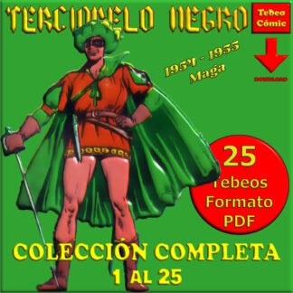 TERCIOPELO NEGRO - 1954 - Colección Completa - 25 Tebeos En Formato PDF - Descarga Inmediata