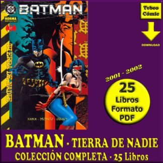 BATMAN - Tierra De Nadie - 2001 – Colección Completa - 25 Libros En Formato PDF - Descarga Inmediata