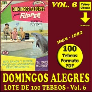 DOMINGOS ALEGRES - Vol. 6 - 1954 - Novaro - Lote de 100 Tebeos En Formato PDF - Descarga Inmediata