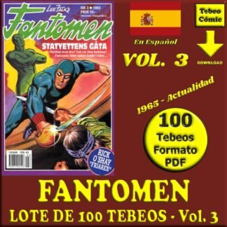 FANTOMEN - Vol. 3 - En Español - 1965 - Inédita - El Hombre Enmascarado - 100 Tebeos En Formato PDF - Descarga Inmediata