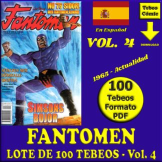 FANTOMEN - Vol. 4 - En Español - 1965 - Inédita - El Hombre Enmascarado - 100 Tebeos En Formato PDF - Descarga Inmediata