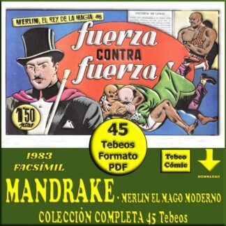MERLIN EL MAGO MODERNO – Mandrake - Facsímil 1983 – Colección Completa – 45 Tebeos En Formato PDF - Descarga Inmediata