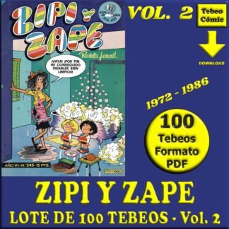 ZIPI Y ZAPE - Vol. 2 - 1972 - Lote de 100 Tebeos En Formato PDF - Descarga Inmediata