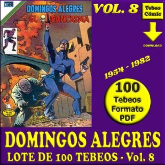 DOMINGOS ALEGRES - Vol. 8 - 1954 - Novaro - Lote de 100 Tebeos En Formato PDF - Descarga Inmediata