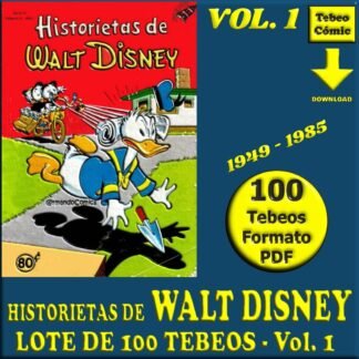 HISTORIETAS DE WALT DISNEY - Vol. 1 - 1949 - Novaro - Lote de 100 Tebeos En Formato PDF - Descarga Inmediata