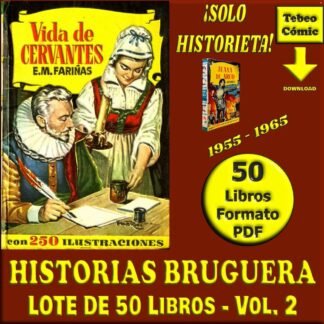 HISTORIAS BRUGUERA (Solo Historieta) - Vol. 2 - 1955 – Lote De 50 Libros En Formato PDF - Descarga Inmediata