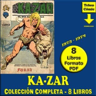 KA-ZAR - EL REY DE LA JUNGLA – 1973 - Vértice - Colección Completa – 8 Libros En Formato PDF - Descarga Inmediata