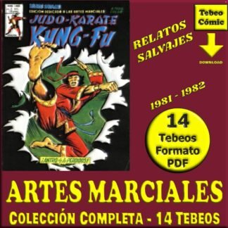 RELATOS SALVAJES ARTES MARCIALES - Vértice 1981 Vol. 2 – Colección Completa – 14 Tebeos En Formato PDF - Descarga Inmediata