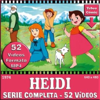 HEIDI – 1974 - 52 Capítulos - Serie TV Completa – 52 Vídeos En Formato MP4 - Descarga Inmediata