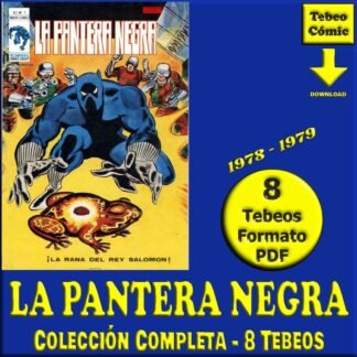 LA PANTERA NEGRA – 1978 - Vértice - Colección Completa – 8 Tebeos En Formato PDF - Descarga Inmediata