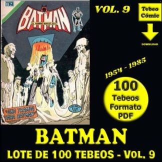 BATMAN - Vol. 9 - 1954 - Novaro - Lote de 100 Tebeos En Formato PDF - Descarga Inmediata