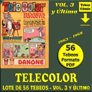 TELE COLOR - Vol. 3 y Último - 1963 - Lote de 100 Tebeos En Formato PDF - Descarga Inmediata