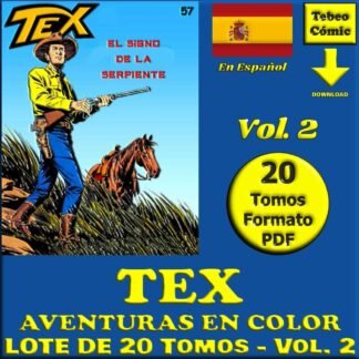 TEX - Aventuras En Color - Vol. 2 - En Español - Colección Inédita - Lote De 20 Tomos En Formato PDF - Descarga Inmediata