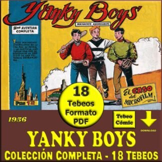 YANKY BOYS - Muchachos Americanos - 1956 – Colección Completa – 18 Tebeos En Formato PDF - Descarga Inmediata