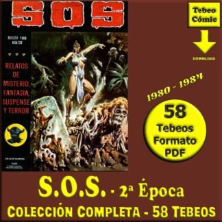 S.O.S. - 2ª Época - 1980 - Valenciana - Colección Completa - 58 Tebeos En Formato PDF - Descarga Inmediata