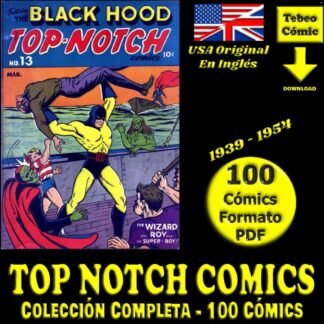 TOP NOTCH COMICS - En Inglés - USA Original - 1939 / 1954 - Colección Completa - 100 Cómics En Formato PDF - Descarga Inmediata