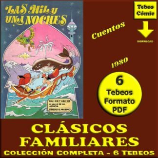 CLÁSICOS FAMILIARES - Cuentos - 1980 – Colección Completa – 6 Tebeos En Formato PDF - Descarga Inmediata