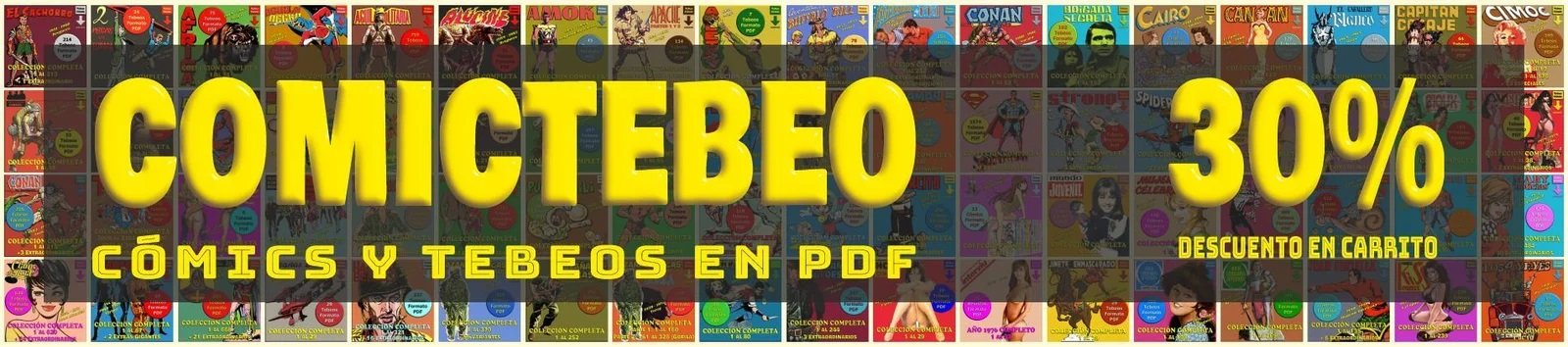 30% De Descuento. Miles de Cómics y Tebeos en Formato PDF- Descarga Inmediata