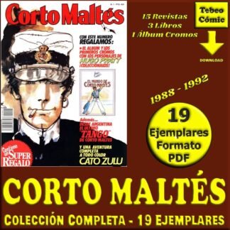 CORTO MALTÉS – 1988 - Colección Completa - 19 Ejemplares En Formato PDF - Descarga Inmediata