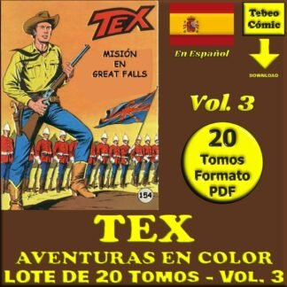 TEX - Aventuras En Color - Vol. 3 - En Español - Colección Inédita - Lote De 20 Tomos En Formato PDF - Descarga Inmediata