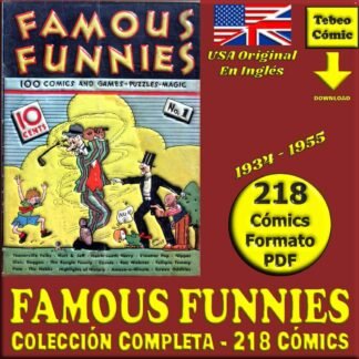 FAMOUS FUNNIES - El Primer Cómic – 1934 - USA Original En Inglés – Colección Completa – 218 Cómics En Formato PDF - Descarga Inmediata