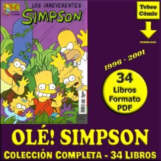 OLÉ! SIMPSON - 1996 - Colección Completa - 34 Libros En Formato PDF - Descarga Inmediata