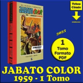 JABATO COLOR - 1959 - 1 Tomo De 200 Páginas En Formato PDF - Descarga Inmediata