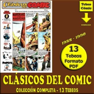 CLÁSICOS DEL COMIC - 1988 - Colección Completa – 13 Tebeos En Formato PDF - Descarga Inmediata