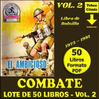 COMBATE - Libro De Bolsillo - Vol. 2 – 1975 - Lote De 50 Libros En Formato PDF - Descarga Inmediata
